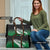Green Silver Fern Spirit Taniko Tukutuku Personalised Travel Bag - Polynesian Pride