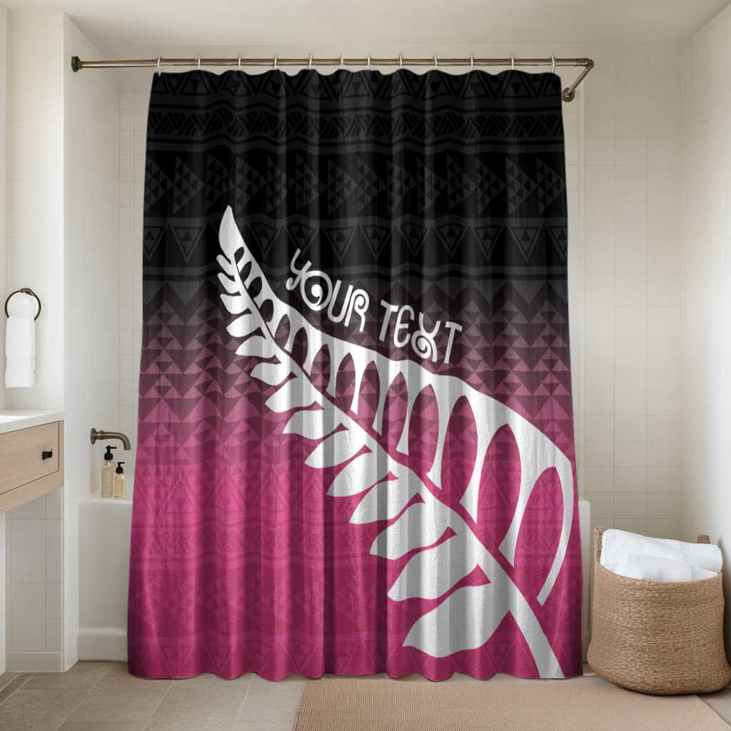 Pink Silver Fern Spirit Taniko Tukutuku Personalised Bathroom Set - Polynesian Pride