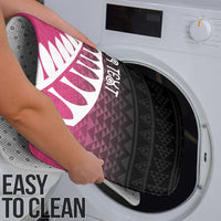 Pink Silver Fern Spirit Taniko Tukutuku Personalised Bathroom Set - Polynesian Pride