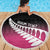 Pink Silver Fern Spirit Taniko Tukutuku Personalised Beach Blanket