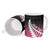 Pink Silver Fern Spirit Taniko Tukutuku Personalised Ceramic Mug - Polynesian Pride