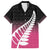 Pink Silver Fern Spirit Taniko Tukutuku Personalised Family Matching Long Sleeve Bodycon Dress and Hawaiian Shirt