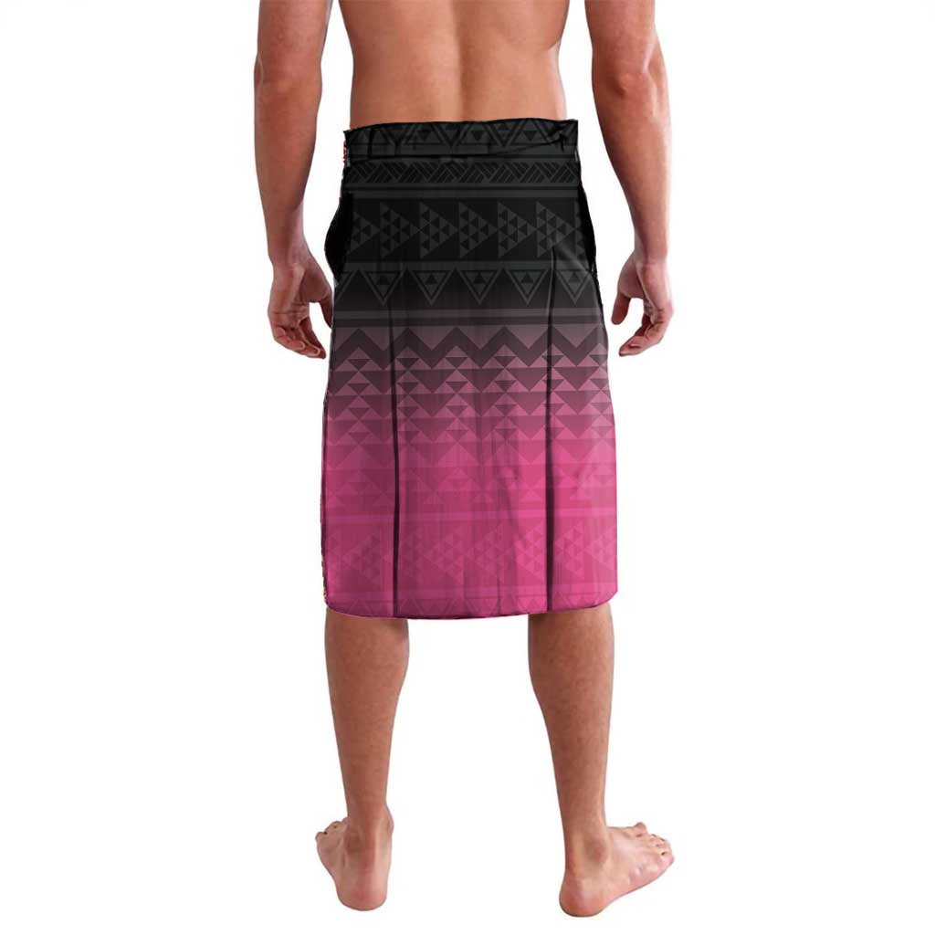 Pink Silver Fern Spirit Taniko Tukutuku Personalised Lavalava
