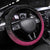 Pink Silver Fern Spirit Taniko Tukutuku Steering Wheel Cover