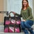 Pink Silver Fern Spirit Taniko Tukutuku Personalised Travel Bag - Polynesian Pride