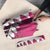 Pink Silver Fern Spirit Taniko Tukutuku Personalised Umbrella - Polynesian Pride