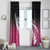 Pink Silver Fern Spirit Taniko Tukutuku Personalised Window Curtain