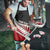 Red Silver Fern Spirit Taniko Tukutuku Personalised Apron - Polynesian Pride