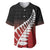 Red Silver Fern Spirit Taniko Tukutuku Personalised Baseball Jersey