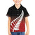 Red Silver Fern Spirit Taniko Tukutuku Personalised Family Matching Short Sleeve Bodycon Dress and Hawaiian Shirt