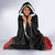 Red Silver Fern Spirit Taniko Tukutuku Personalised Hooded Blanket
