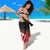 Red Silver Fern Spirit Taniko Tukutuku Personalised Sarong