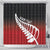 Red Silver Fern Spirit Taniko Tukutuku Personalised Shower Curtain
