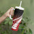 Red Silver Fern Spirit Taniko Tukutuku Personalised Tumbler With Handle