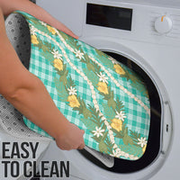 Aloha Puakenikeni Anthurium Pikake Lei Bathroom Set Marine Hawaiian Palaka Pattern