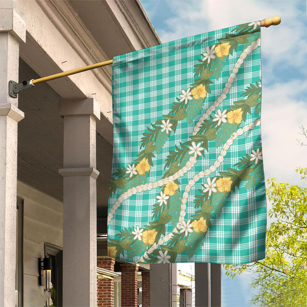 Aloha Puakenikeni Anthurium Pikake Lei Garden Flag Marine Hawaiian Palaka Pattern LT9 House Flag Marine - Polynesian Pride