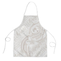 Hawaii Plumeria Lokelani Pikake Lei Apron Sandy Beige Polynesian Tattoo