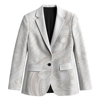 Hawaii Plumeria Lokelani Pikake Lei Blazer Sandy Beige Polynesian Tattoo