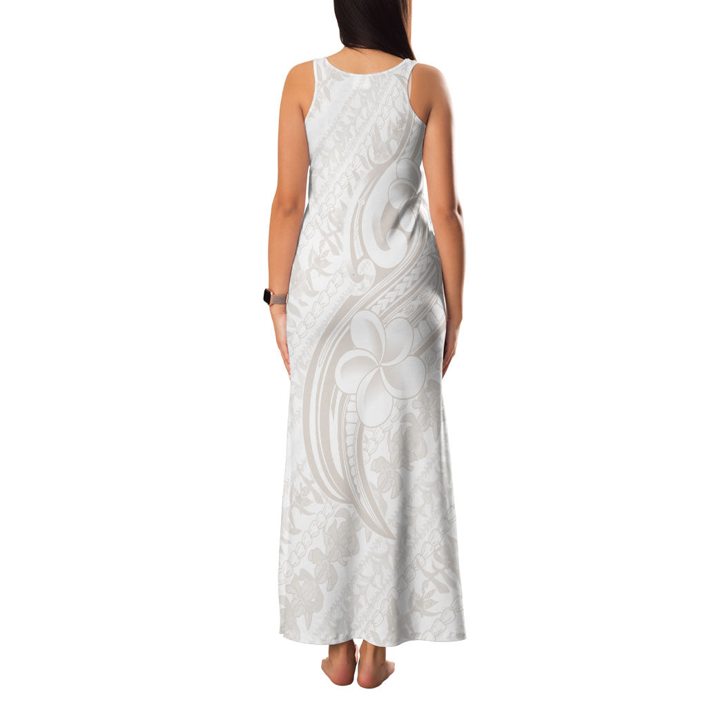 Hawaii Plumeria Lokelani Pikake Lei Family Matching Tank Maxi Dress and Hawaiian Shirt Sandy Beige Polynesian Tattoo
