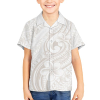 Hawaii Plumeria Lokelani Pikake Lei Family Matching Tank Maxi Dress and Hawaiian Shirt Sandy Beige Polynesian Tattoo