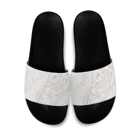 Hawaii Plumeria Lokelani Pikake Lei Slide Sandals Sandy Beige Polynesian Tattoo