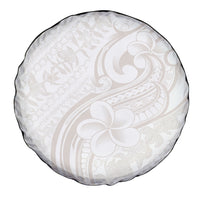 Hawaii Plumeria Lokelani Pikake Lei Spare Tire Cover Sandy Beige Polynesian Tattoo