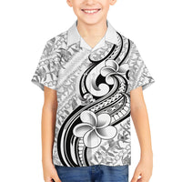 Hawaii Plumeria Lokelani Pikake Lei Family Matching Off Shoulder Maxi Dress and Hawaiian Shirt Ele'ele Polynesian Tattoo