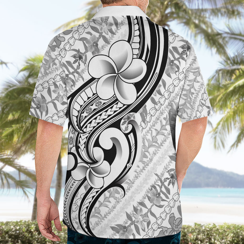Hawaii Plumeria Lokelani Pikake Lei Hawaiian Shirt Ele'ele Polynesian Tattoo