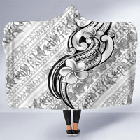 Hawaii Plumeria Lokelani Pikake Lei Hooded Blanket Ele'ele Polynesian Tattoo