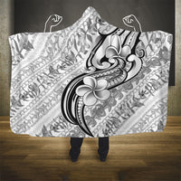 Hawaii Plumeria Lokelani Pikake Lei Hooded Blanket Ele'ele Polynesian Tattoo