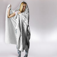 Hawaii Plumeria Lokelani Pikake Lei Hooded Blanket Ele'ele Polynesian Tattoo