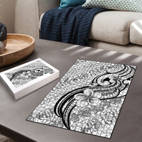 Hawaii Plumeria Lokelani Pikake Lei Puzzle Ele'ele Polynesian Tattoo