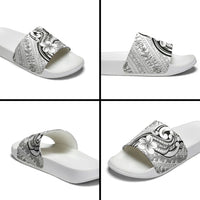 Hawaii Plumeria Lokelani Pikake Lei Slide Sandals Ele'ele Polynesian Tattoo