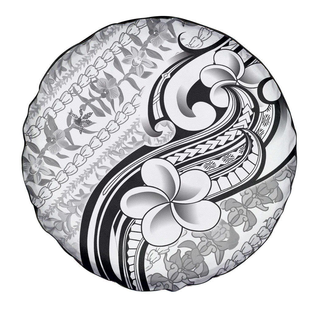 Hawaii Plumeria Lokelani Pikake Lei Spare Tire Cover Ele'ele Polynesian Tattoo