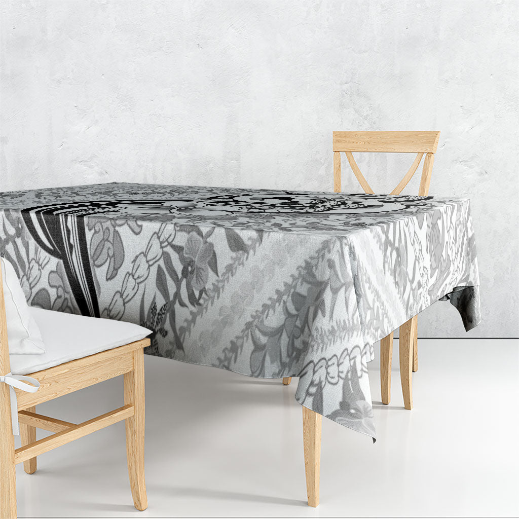 Hawaii Plumeria Lokelani Pikake Lei Tablecloth Ele'ele Polynesian Tattoo