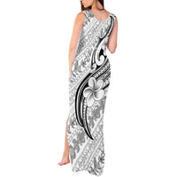 Hawaii Plumeria Lokelani Pikake Lei Tank Maxi Dress Ele'ele Polynesian Tattoo