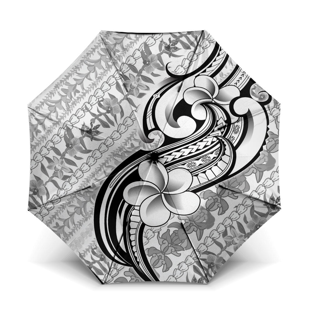 Hawaii Plumeria Lokelani Pikake Lei Umbrella Ele'ele Polynesian Tattoo