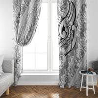 Hawaii Plumeria Lokelani Pikake Lei Window Curtain Ele'ele Polynesian Tattoo