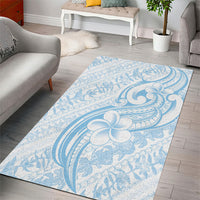 Hawaii Plumeria Lokelani Pikake Lei Area Rug Uliuli Polynesian Tattoo