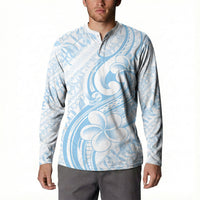 Hawaii Plumeria Lokelani Pikake Lei Button Sweatshirt Uliuli Polynesian Tattoo