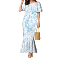 Hawaii Plumeria Lokelani Pikake Lei Family Matching Mermaid Dress and Hawaiian Shirt Uliuli Polynesian Tattoo