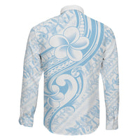 Hawaii Plumeria Lokelani Pikake Lei Family Matching Off The Shoulder Long Sleeve Dress and Hawaiian Shirt Uliuli Polynesian Tattoo