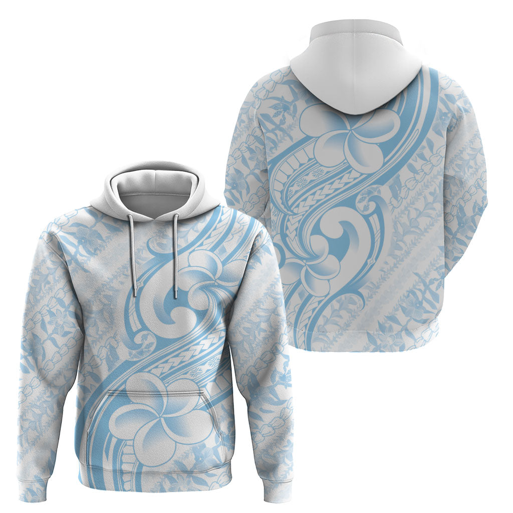 Hawaii Plumeria Lokelani Pikake Lei Hoodie Uliuli Polynesian Tattoo