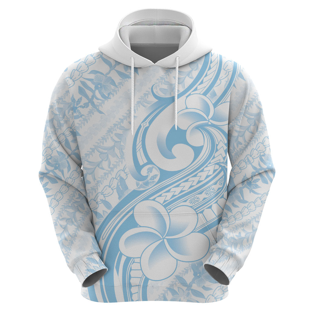 Hawaii Plumeria Lokelani Pikake Lei Hoodie Uliuli Polynesian Tattoo