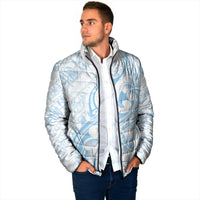 Hawaii Plumeria Lokelani Pikake Lei Padded Jacket Uliuli Polynesian Tattoo