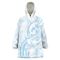 Hawaii Plumeria Lokelani Pikake Lei Wearable Blanket Hoodie Uliuli Polynesian Tattoo