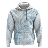 Hawaii Plumeria Lokelani Pikake Lei Zip Hoodie Uliuli Polynesian Tattoo