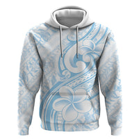 Hawaii Plumeria Lokelani Pikake Lei Zip Hoodie Uliuli Polynesian Tattoo