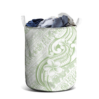 Hawaii Plumeria Lokelani Pikake Lei Laundry Basket Oma'oma'o Polynesian Tattoo