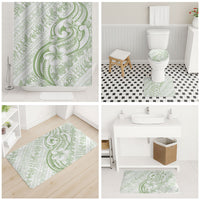 Hawaii Plumeria Lokelani Pikake Lei Bathroom Set Oma'oma'o Polynesian Tattoo